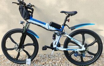 Celoodpružené skládací elektrokolo motor 250W hliníkový rám