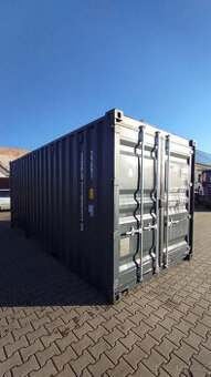 Lodní 20ft kontejner po jedné cestě,lehčí uzávěr,antracit