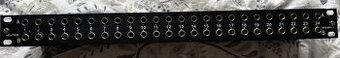Neutrik NYS-SPP-L1 patch panel 24x TRS, 19” rack