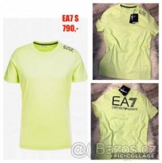 Unisex trička limetková zelená EA7 v. S (sedí i M)