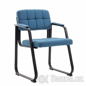 prodám modrou konferenční židli