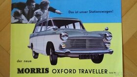 Starý prospekt Morris Oxford Traveller serie VI rok 1961