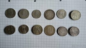 Stříbrné  mince Československé