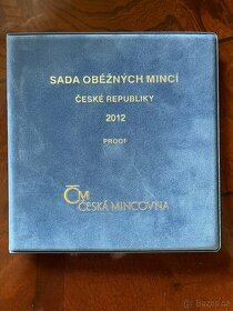 Sada oběžných mincí ČR 2012 s 50 kč 2013 proof semiš