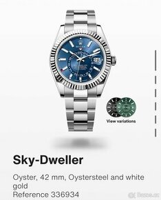Rolex SkyDweller 42mm blue dial ref. 326934