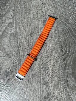 Fixed řemínek na Apple Watch ULTRA 2, oranžový nylonový