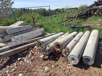 Betonové sloupy  a překlady