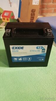 Motobaterie EXIDE ETX14-BS,12V,12 Ah 200 A