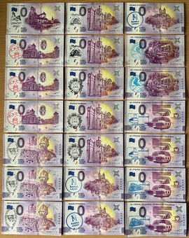 0 Euro Souvenir bankovky s peciatkoupredam bankovky s peciat