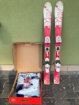 Dětské lyže VOLKL Attiva 110cm + nové boty Nordica vel.38,5