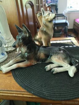 porcelánové sošky zvířat