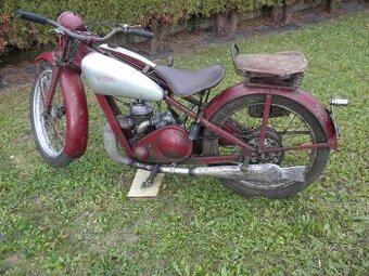 JAWA VILLIERS r.v.1934 bez dokladů dlouhá léta na půdě