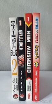 Mangy: Death Note, Útok Titánů, Chainsaw Man, Pokémon