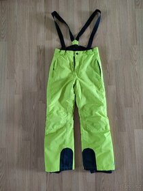 CRIVIT Chlapecké lyžařské kalhoty neon 146/152