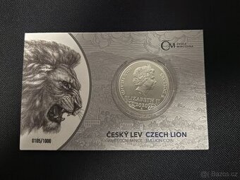 Stříbrná mince Český lev 2020 číslovaná - 1