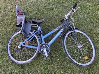 levně dámské kolo s dětskou sedačkou