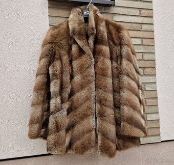 Dámský norkový kožich velikost L délka 75 cm