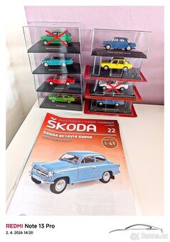 Prodám modely aut Škoda DeAgostini 1/43