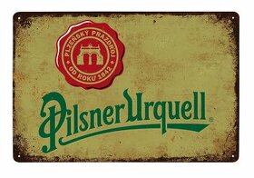 Pilsner Urquell - plechová cedule č. 9