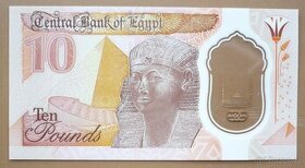 Bankovka, Egypt, 10 pounds, polymer, ročník 2022 - 1