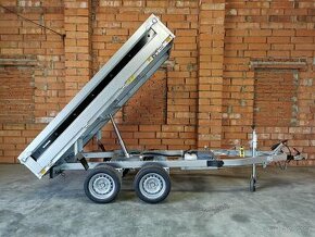 přívěsný vozík – elektrohydraulický sklápěč, 2500 kg - 1