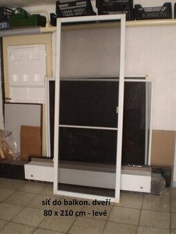 síť proti hmyzu venkovní - balkonové dveře 80x210 cm