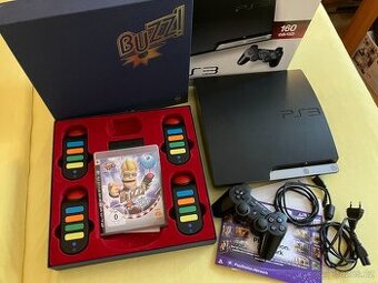 PS3 CECH2504b CWF Evilnat OC Jailbreak + BUZZ set