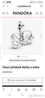 Pandora kočky a srdce, poštovné zdarma - 1