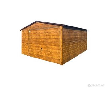 Plechová garáž 4x6m. - 1