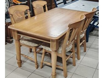 Celodubový set stúl se 4 x židle