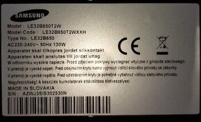 Samsung LE32B650T2W - 1