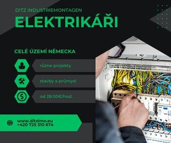 Stabilní práce pro elektrikáře v Německu