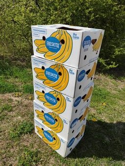 Banánové krabice na stěhování, libovolný počet, čisté