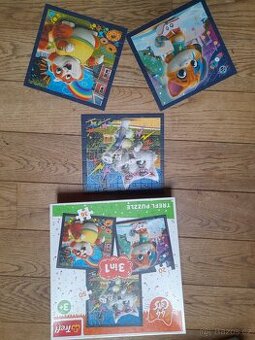 Puzzle  3x kocky, 20, 36, 50 dilku