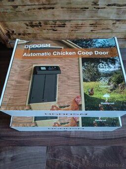 Automatická dvířka do kurníku hliníková s časovým spínačem