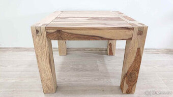 Masivní konferenční stolek sheesham 60x60 cm