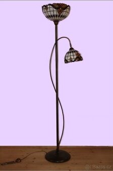 Stojací Tiffany lampa - nová, 2 stínidla