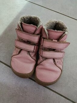 Zimní kožené barefoot 28
