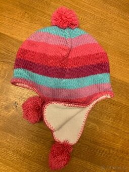 teplá čepice podšitá flísem, na 6-10 let