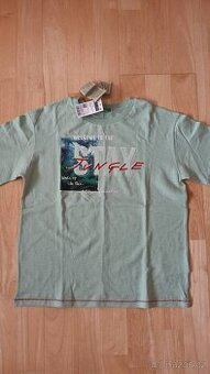 Světle zelené tričko Benetton, vel. L (140) - nové