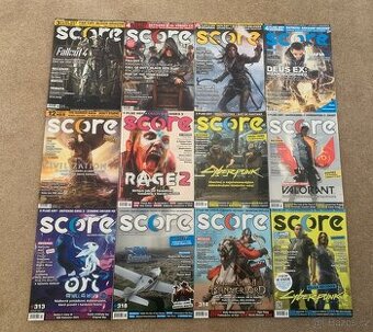 Rozbalené časopisy Score