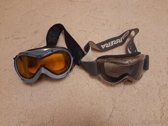 2x dětské yžařské brýle zn. UVEX a CARRERA