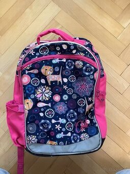 Školní batoh Topgal s kočičkami  1.-4.třída JAKO NOVÝ