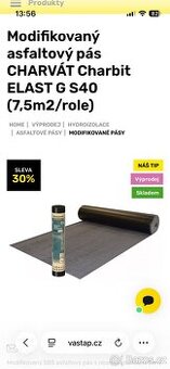 Asfaltový pás (IPA) Elast G S40