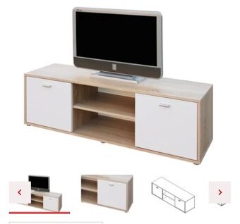 TV stolek  dub sonoma