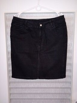 Černá džínová sukně nová vel.44