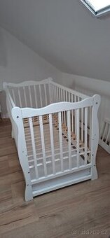 Dětská postýlka 60x120 cm se šuplíkem