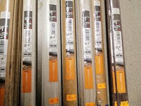 Přechodové a rohové podlahové lišty různé