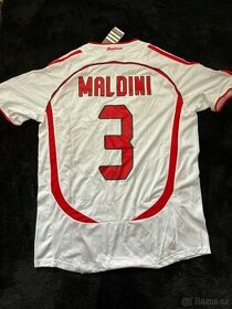 Maldini Dres AC Milan 2006-07 away - 1