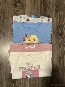 4x trička Frozen Elsa, vel 104/110